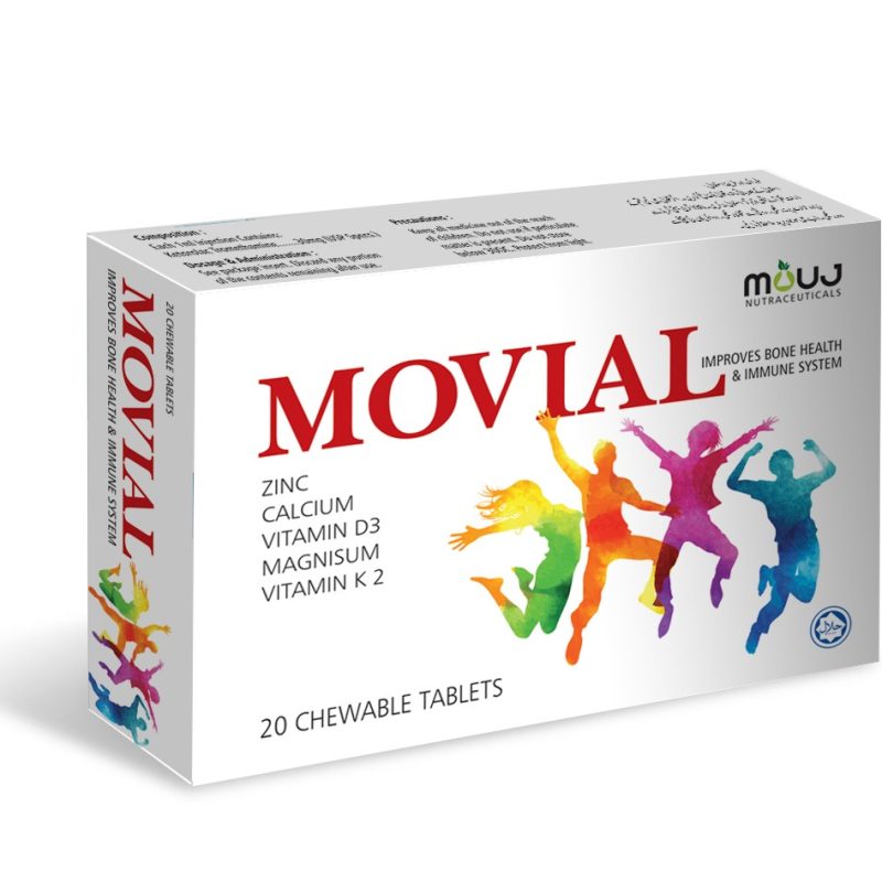 Movial Tab (20's) Bones Health ,Teeth,Immune System Calcium , Vitamin D3,Magnesium,Vitamin K2,Zinc
