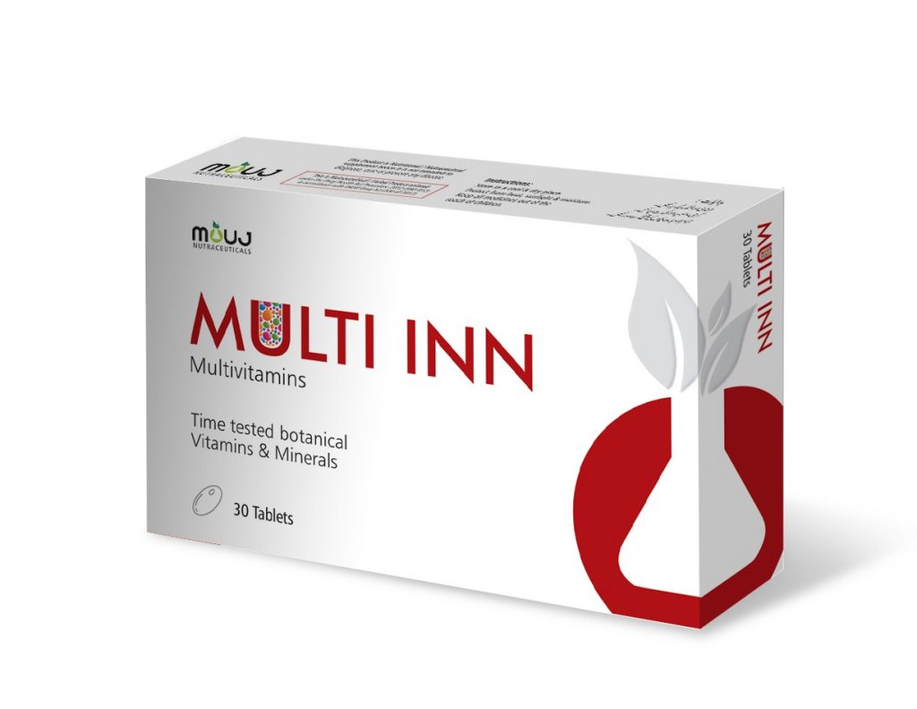 MultiInn Tab (30's) Best for Daily Performance & Health A,D,E,B1,B6,B12,C,Folic,Iron,Ginseng,