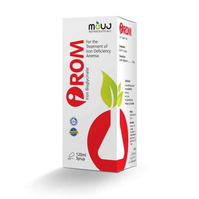 iRom Syrup (120ml) Maintain Red Blood Cells & Hemoglobin Levels Iron Bisglycinate