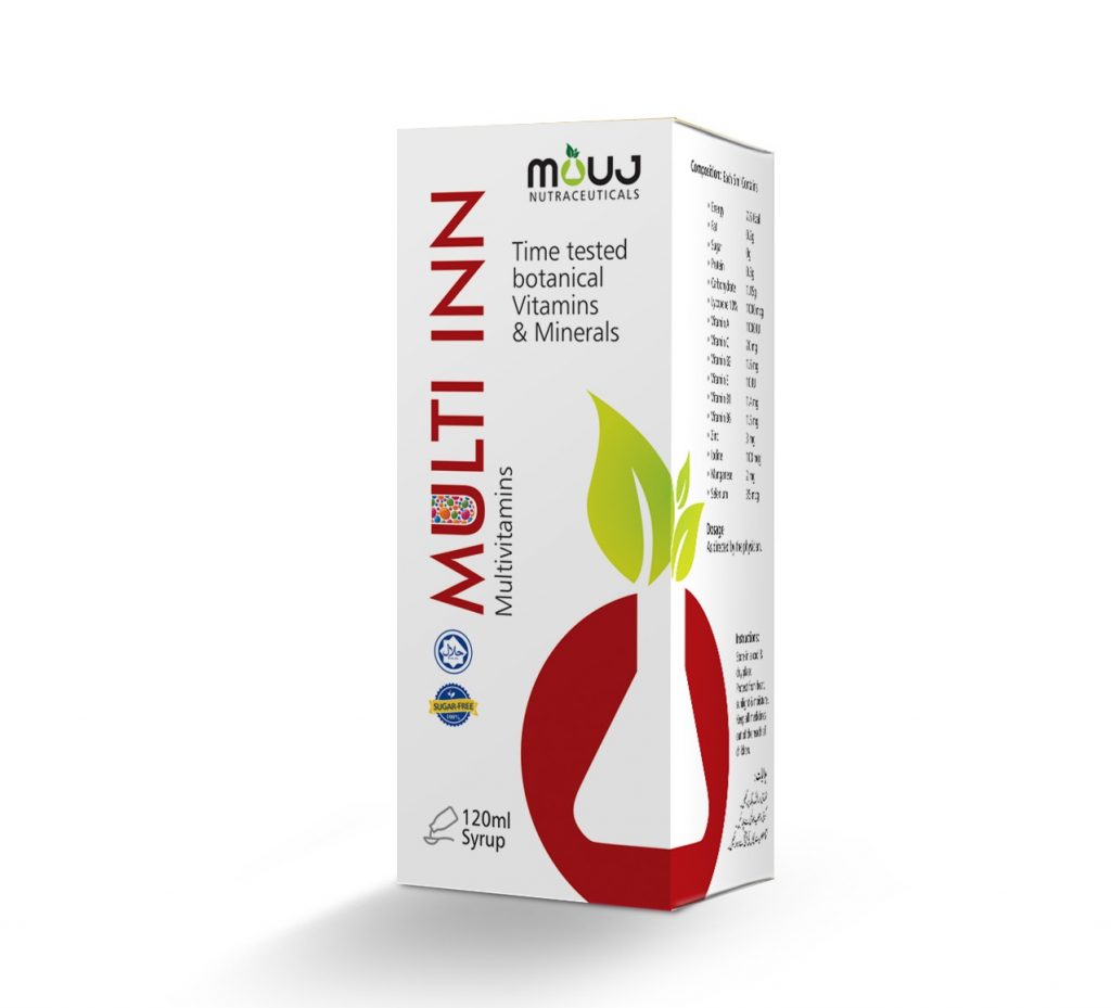 MultiInn Syrup (120ml) Best for Daily Performance & Health Vit. A,C,B2,E,B1,B6,Zinc,Lodine,Magn.